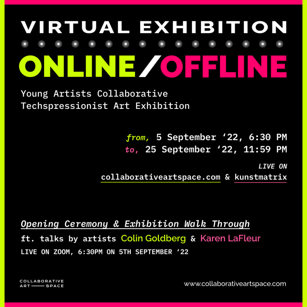 Virtual exhibition: Online/Offline Poster.